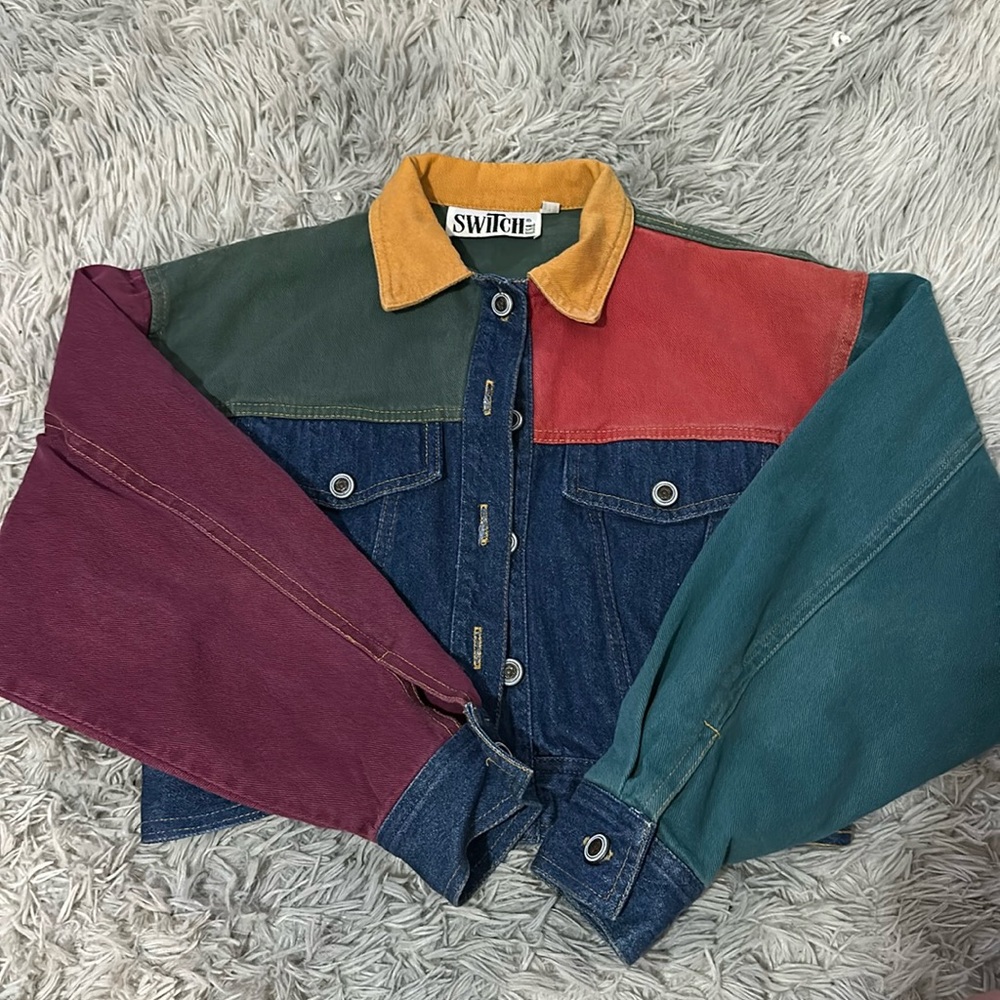 SWITCH USA 100% cotton multicolor jean jacket